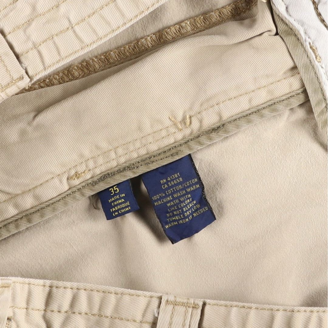 Ralph Lauren POLO RALPH LAUREN cargo shorts, men's size W36 cotton Beige type Vintage Second Hand