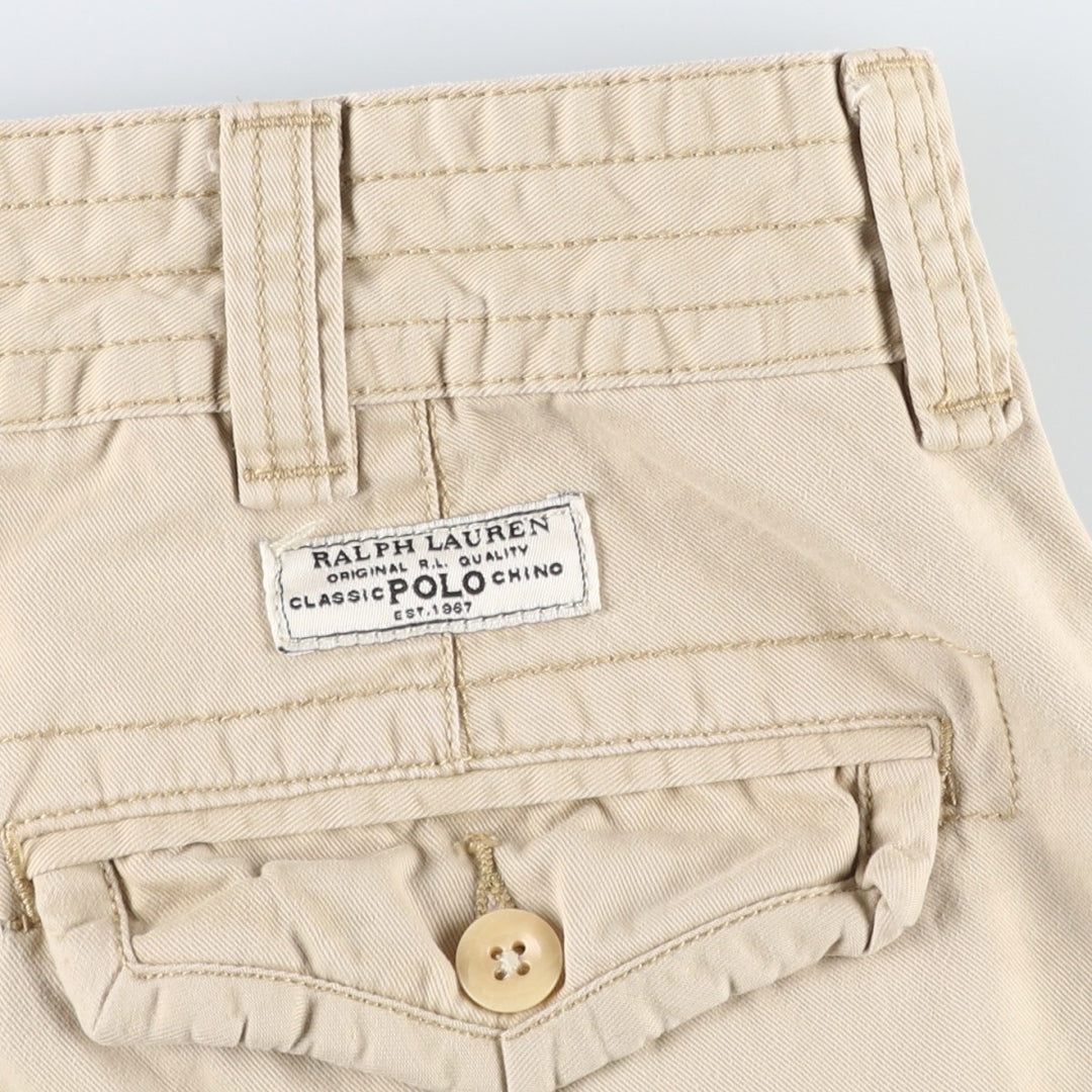 Ralph Lauren POLO RALPH LAUREN cargo shorts, men's size W36 cotton Beige type Vintage Second Hand