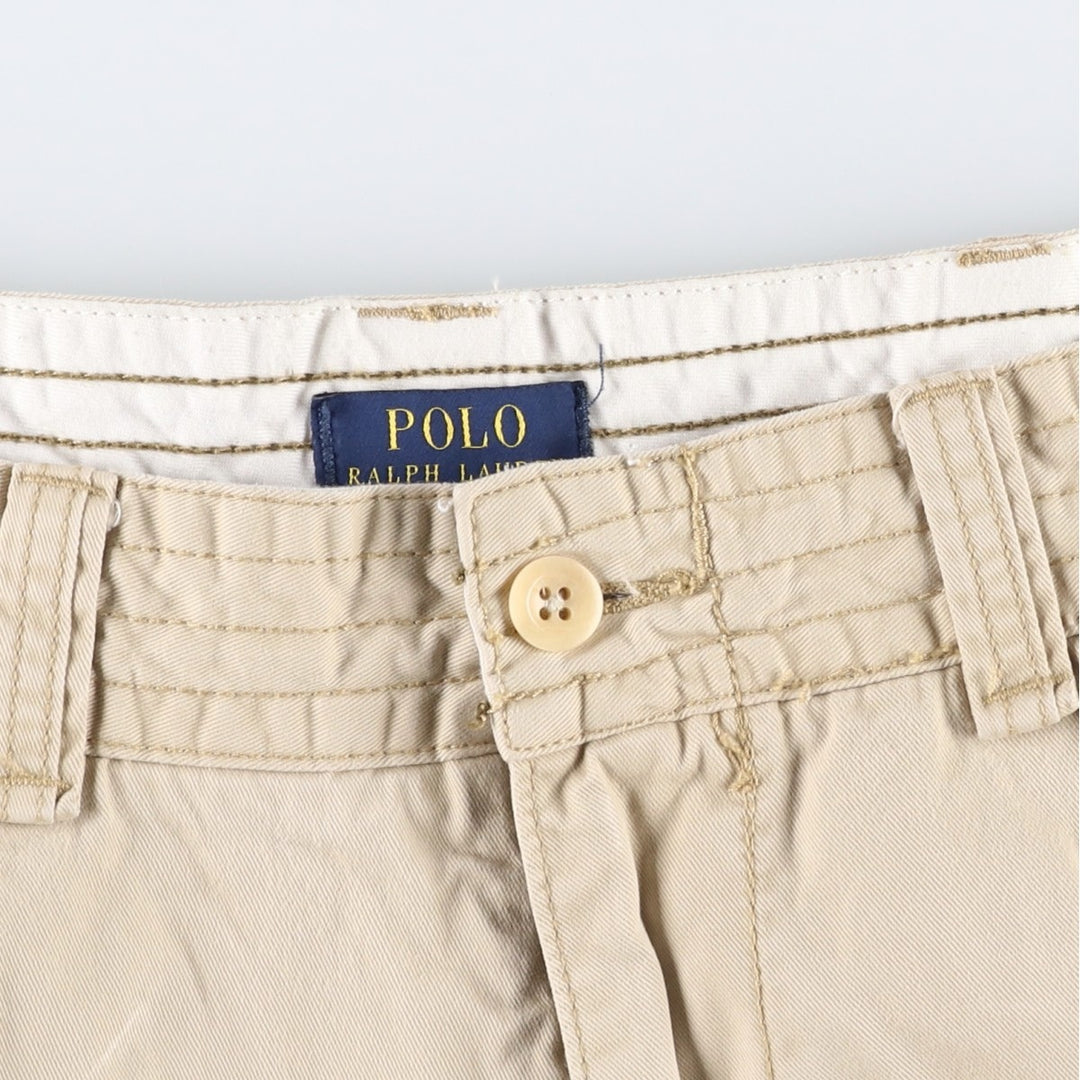 Ralph Lauren POLO RALPH LAUREN cargo shorts, men's size W36 cotton Beige type Vintage Second Hand