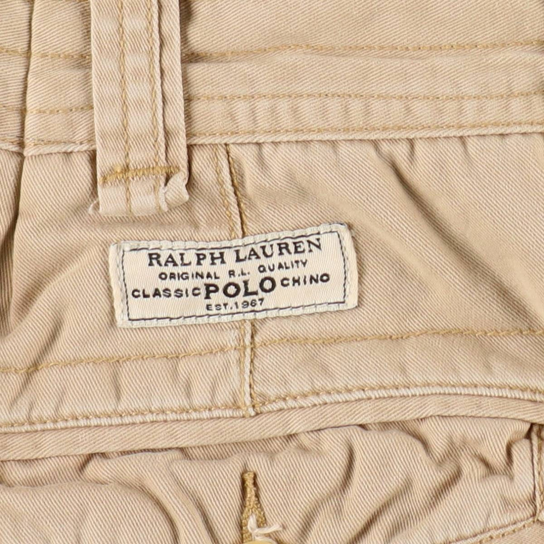 Ralph Lauren POLO by Ralph Lauren cargo shorts, half pants, men's size w34 cotton Beige type Vintage Second Hand