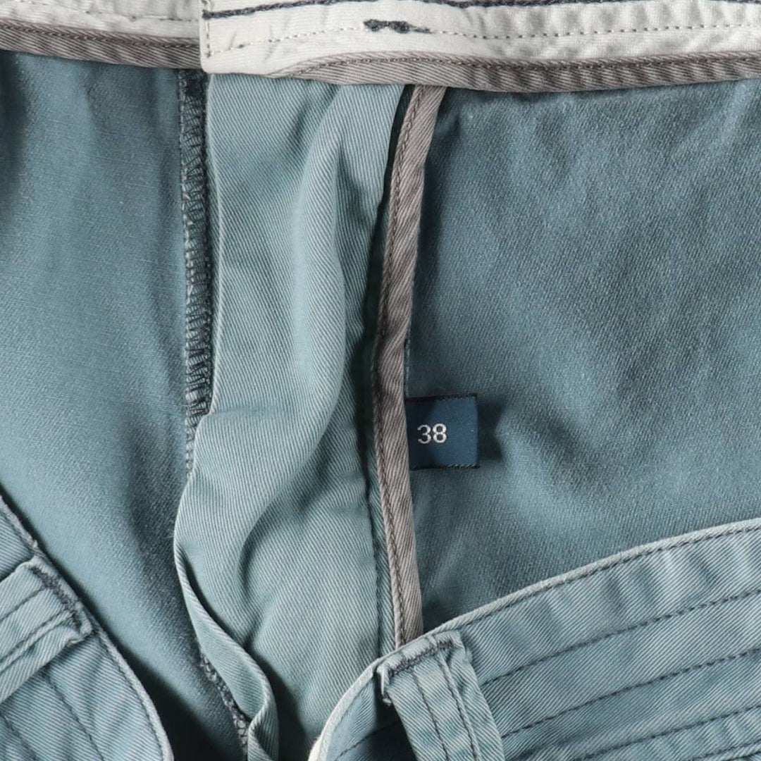 Ralph Lauren POLO by Ralph Lauren cargo shorts, men's size W39 (approx.) cotton Blue type light blue Vintage Second Hand