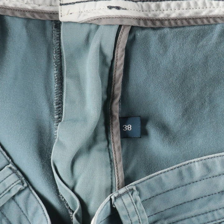 Ralph Lauren POLO by Ralph Lauren cargo shorts, men's size W39 (approx.) cotton Blue type light blue Vintage Second Hand