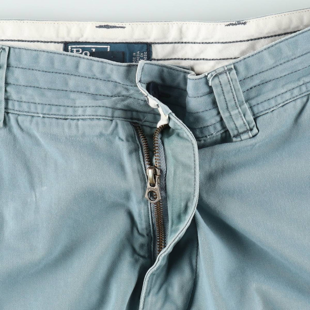 Ralph Lauren POLO by Ralph Lauren cargo shorts, men's size W39 (approx.) cotton Blue type light blue Vintage Second Hand