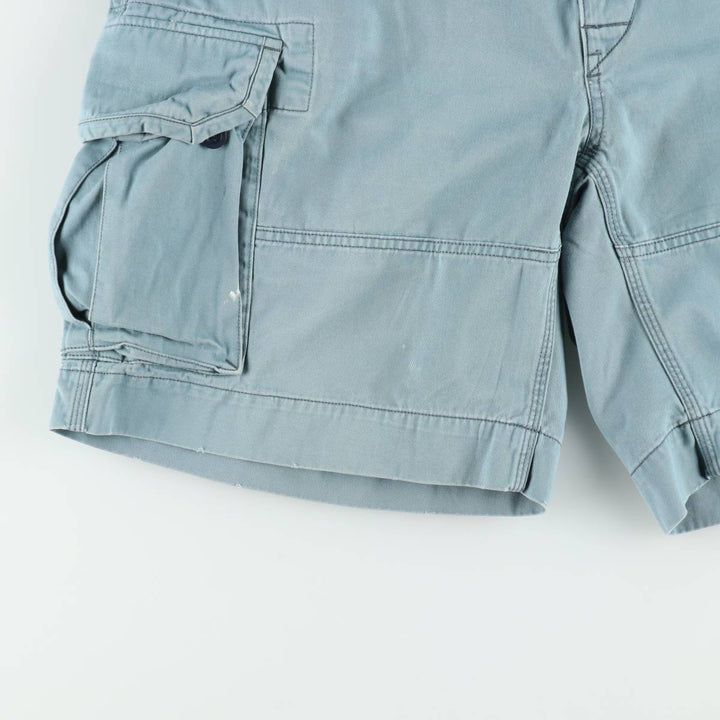 Ralph Lauren POLO by Ralph Lauren cargo shorts, men's size W39 (approx.) cotton Blue type light blue Vintage Second Hand
