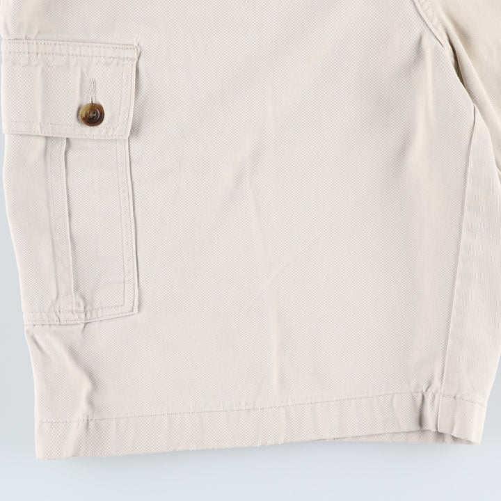 Ralph Lauren CHAPS Cargo Shorts, Men's Size W35 (approx.) cotton ivory Vintage Second Hand