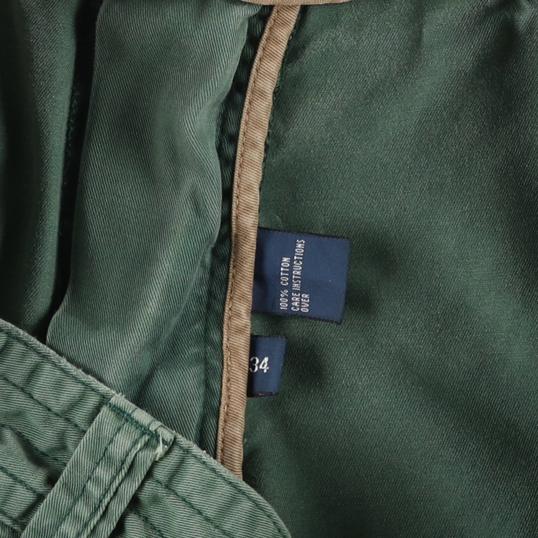Ralph Lauren POLO by Ralph Lauren cargo shorts, half pants, men's w35 equivalent cotton green type Vintage Second Hand