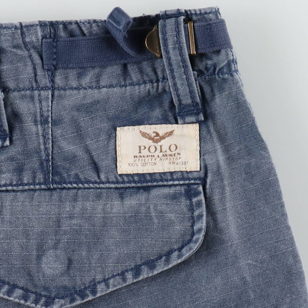 Ralph Lauren POLO RALPH LAUREN CLASSIC FIT Cargo Shorts, Men's Size W33 (approx.) cotton navy blue type Vintage Second Hand