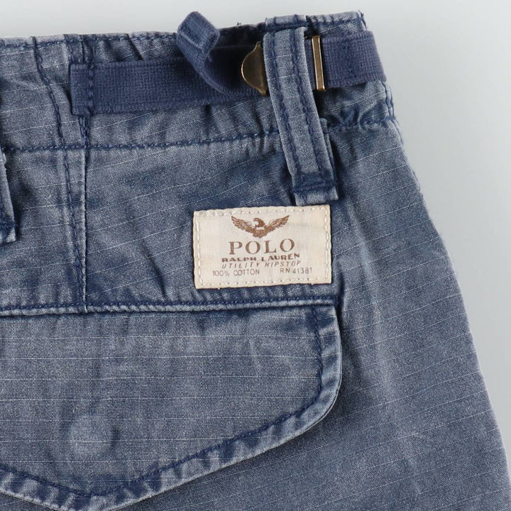 Ralph Lauren POLO RALPH LAUREN CLASSIC FIT Cargo Shorts, Men's Size W33 (approx.) cotton navy blue type Vintage Second Hand