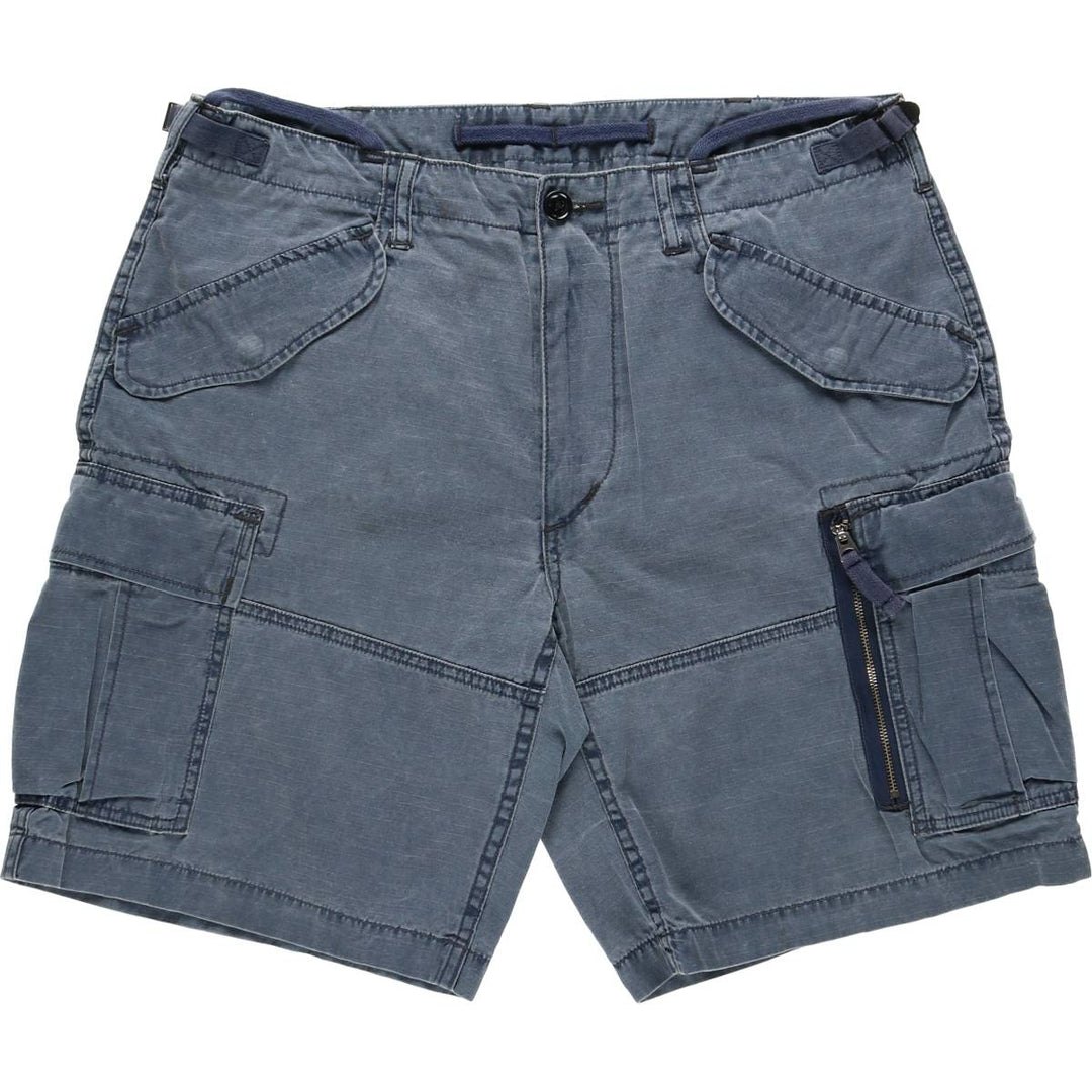 Ralph Lauren POLO RALPH LAUREN CLASSIC FIT Cargo Shorts (Men's size W36 equivalent) cotton navy blue type Vintage Second Hand