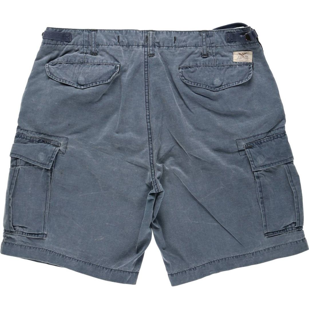 Ralph Lauren POLO RALPH LAUREN CLASSIC FIT Cargo Shorts (Men's size W36 equivalent) cotton navy blue type Vintage Second Hand