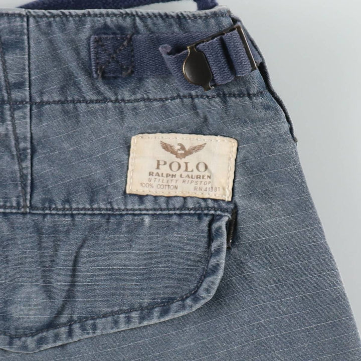 Ralph Lauren POLO RALPH LAUREN CLASSIC FIT Cargo Shorts (Men's size W36 equivalent) cotton navy blue type Vintage Second Hand