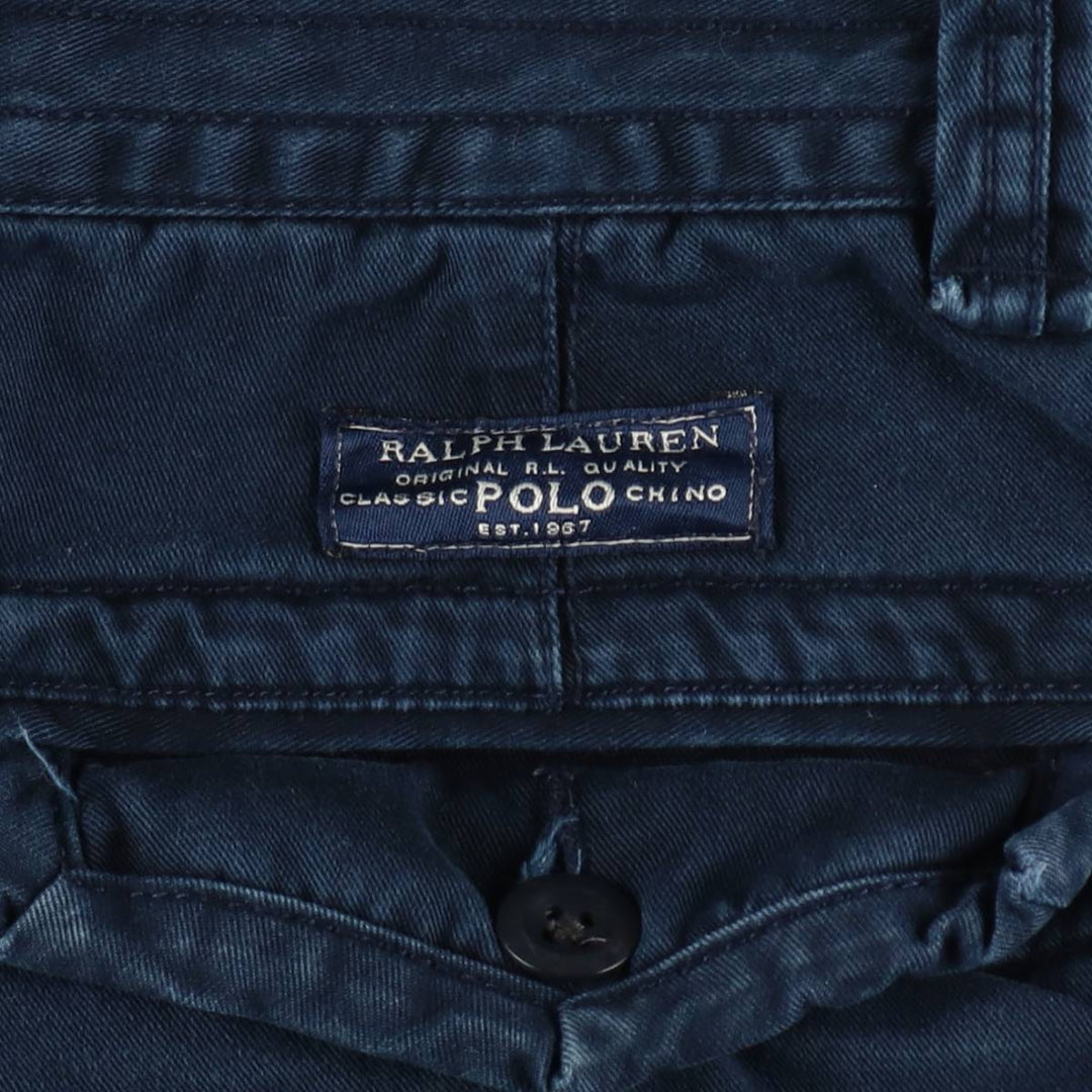 Ralph Lauren POLO by Ralph Lauren cargo shorts, men's size W31 cotton navy blue type Vintage Second Hand