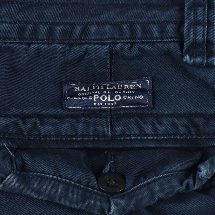 Ralph Lauren POLO by Ralph Lauren cargo shorts, men's size W31 cotton navy blue type Vintage Second Hand