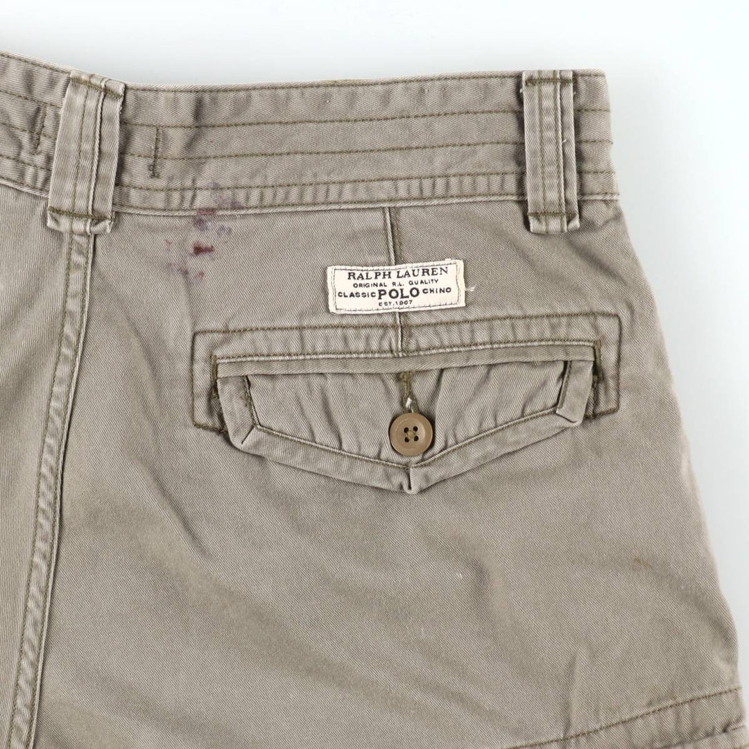 Ralph Lauren POLO RALPH LAUREN cargo shorts, half pants, men's size w34 cotton Khaki type Vintage Second Hand