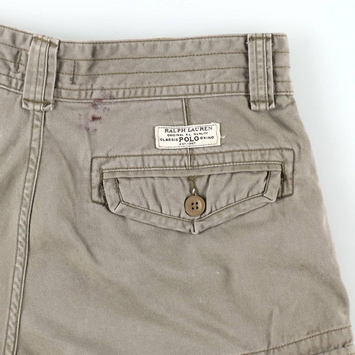 Ralph Lauren POLO RALPH LAUREN cargo shorts, half pants, men's size w34 cotton Khaki type Vintage Second Hand