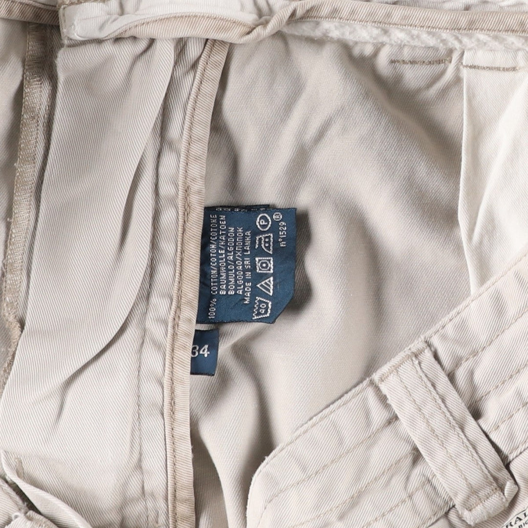 Ralph Lauren POLO by Ralph Lauren cargo shorts, half pants, men's size w36 cotton Beige type Vintage Second Hand