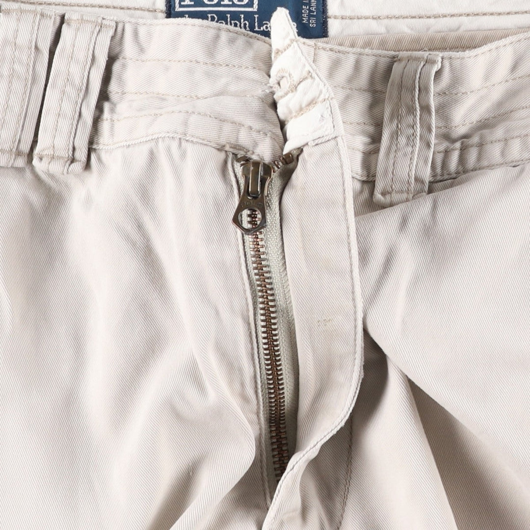 Ralph Lauren POLO by Ralph Lauren cargo shorts, half pants, men's size w36 cotton Beige type Vintage Second Hand
