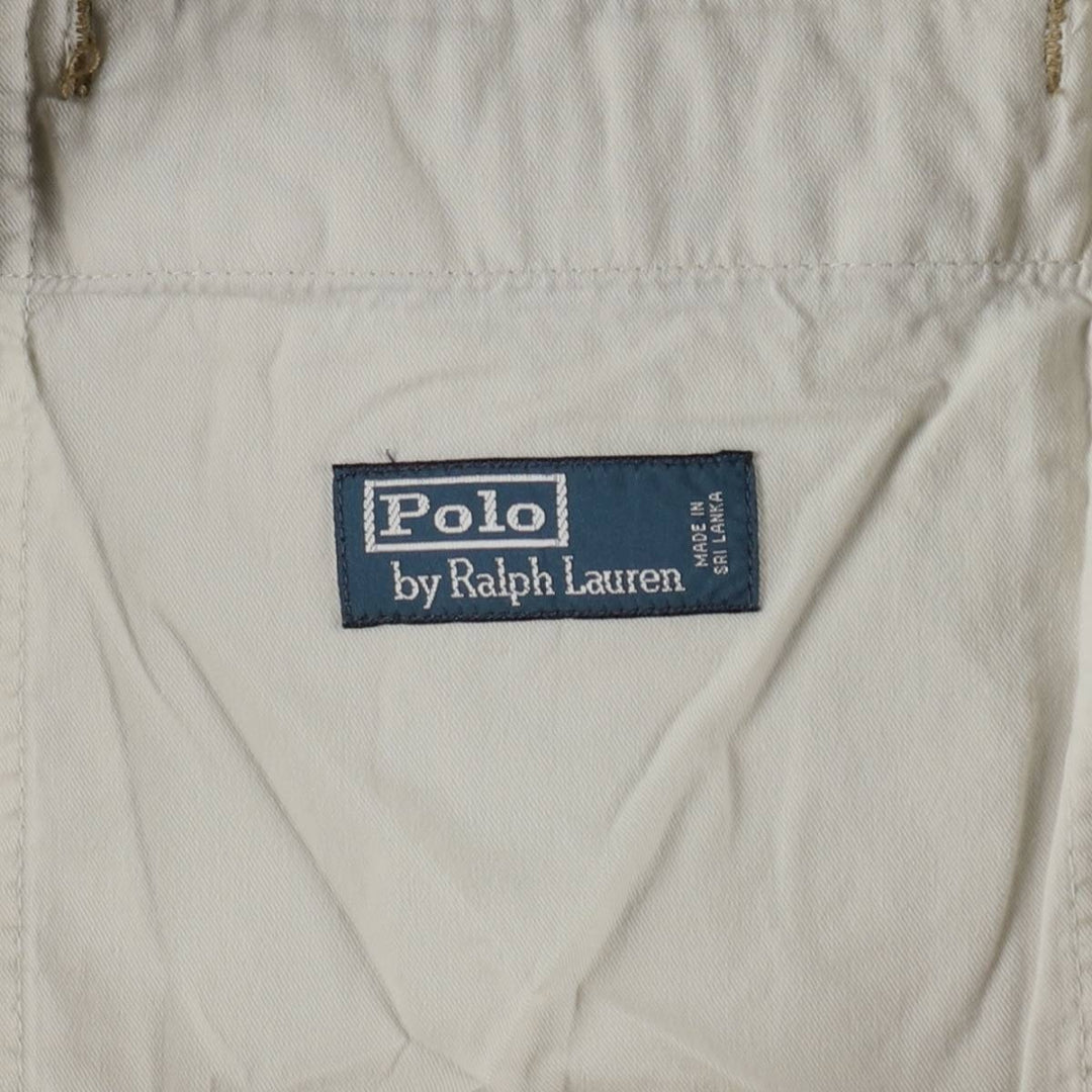 Ralph Lauren POLO by Ralph Lauren cargo shorts, half pants, men's size w36 cotton Khaki type beige Vintage Second Hand