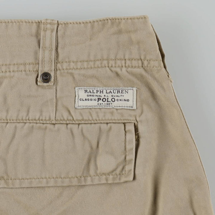 Ralph Lauren POLO by Ralph Lauren cargo shorts, half pants, men's size w36 cotton Khaki type beige Vintage Second Hand