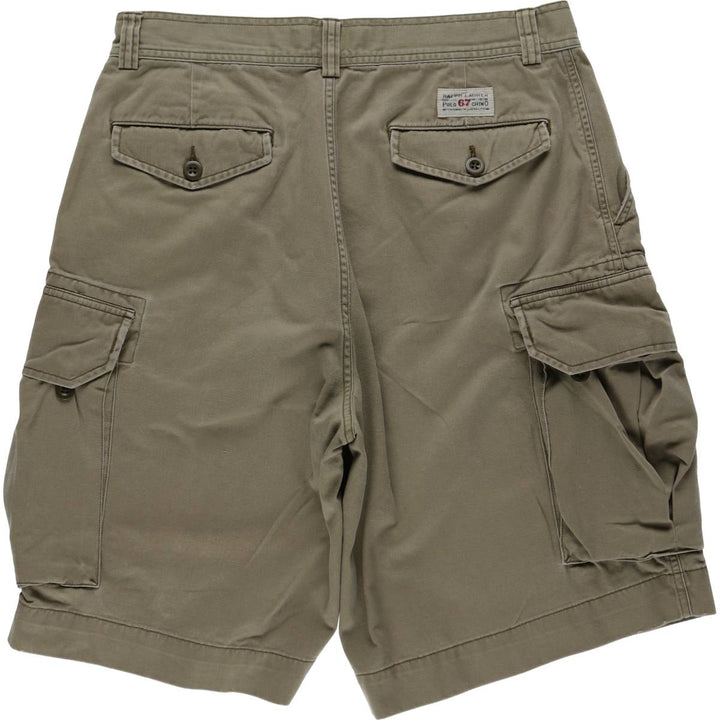 Ralph Lauren POLO by Ralph Lauren cargo shorts, half pants, men's size w34 cotton Khaki type Vintage Second Hand