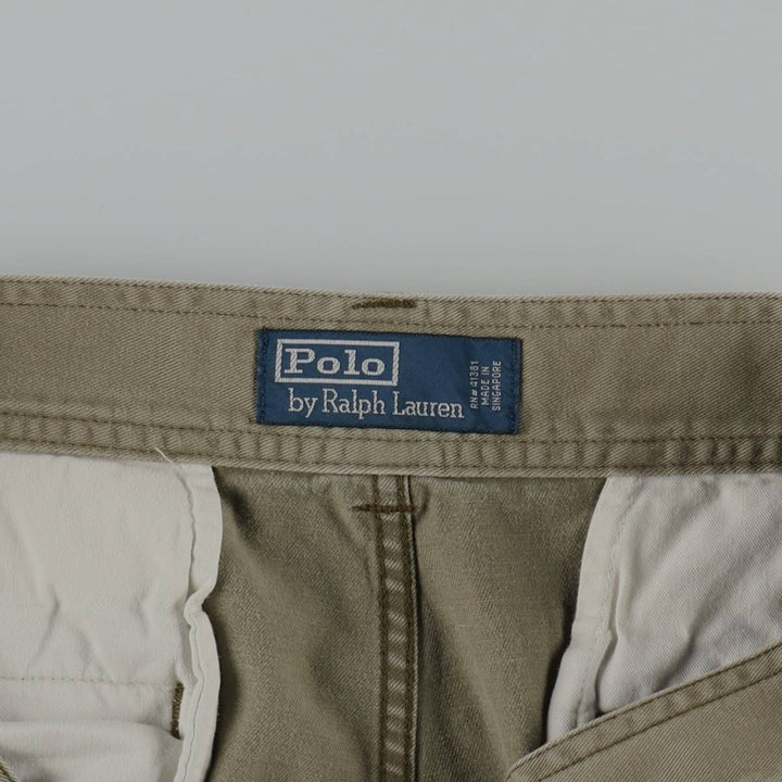 Ralph Lauren POLO by Ralph Lauren cargo shorts, half pants, men's size w34 cotton Khaki type Vintage Second Hand