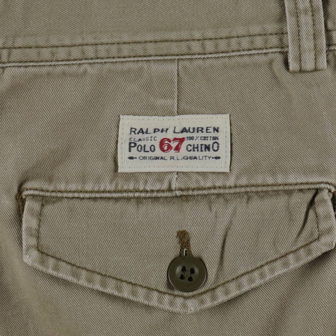 Ralph Lauren POLO by Ralph Lauren cargo shorts, half pants, men's size w34 cotton Khaki type Vintage Second Hand