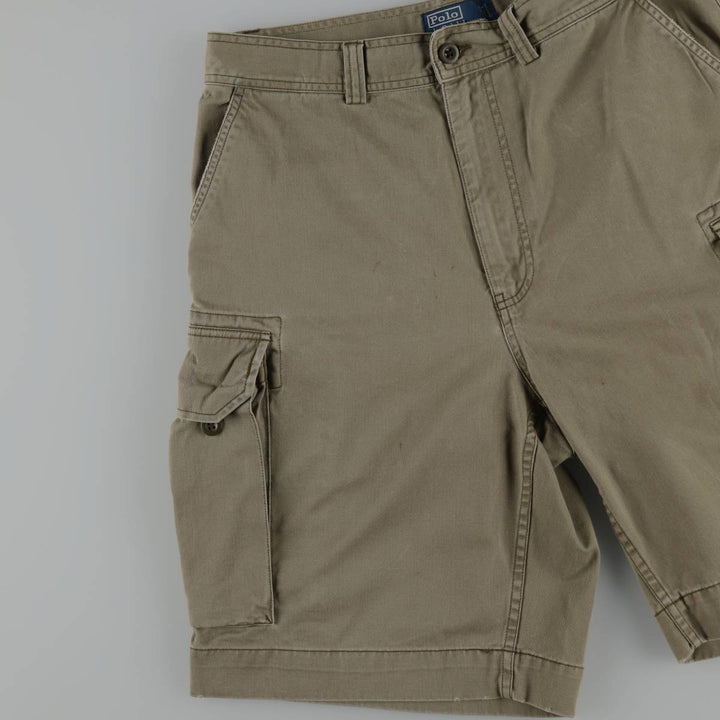 Ralph Lauren POLO by Ralph Lauren cargo shorts, half pants, men's size w34 cotton Khaki type Vintage Second Hand