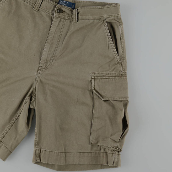 Ralph Lauren POLO by Ralph Lauren cargo shorts, half pants, men's size w34 cotton Khaki type Vintage Second Hand