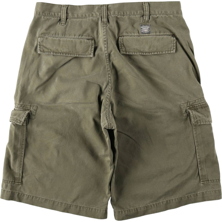 2000'S Ralph Lauren Polo Jeans Company cargo shorts, men's size W37 cotton Khaki type Vintage Second Hand