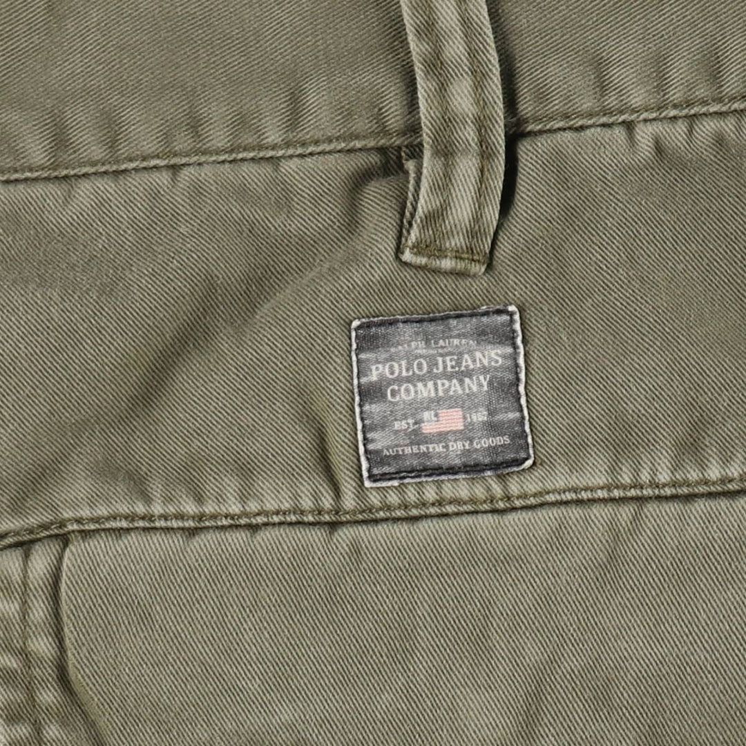 2000'S Ralph Lauren Polo Jeans Company cargo shorts, men's size W37 cotton Khaki type Vintage Second Hand