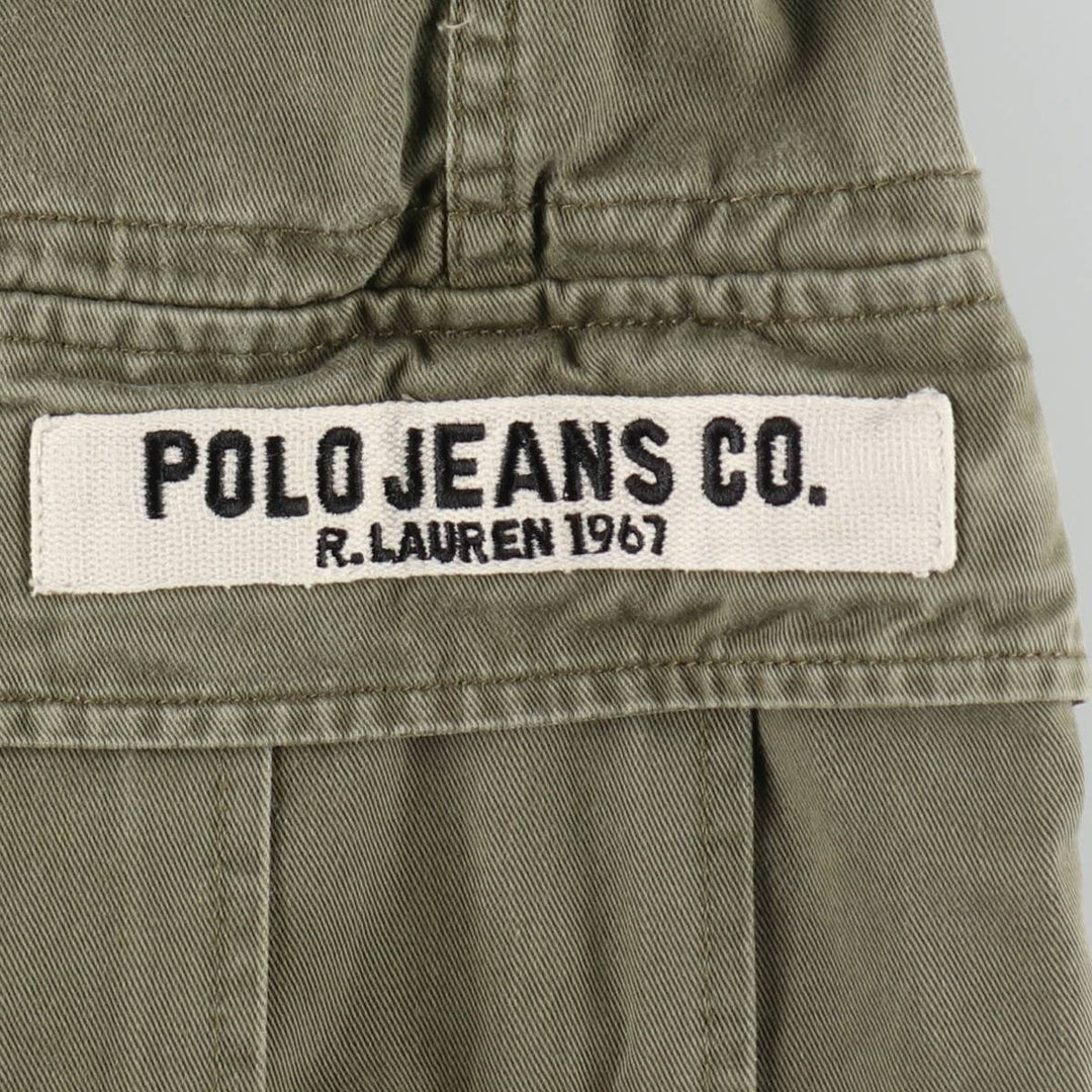 2000'S Ralph Lauren Polo Jeans Company cargo shorts, men's size W37 cotton Khaki type Vintage Second Hand