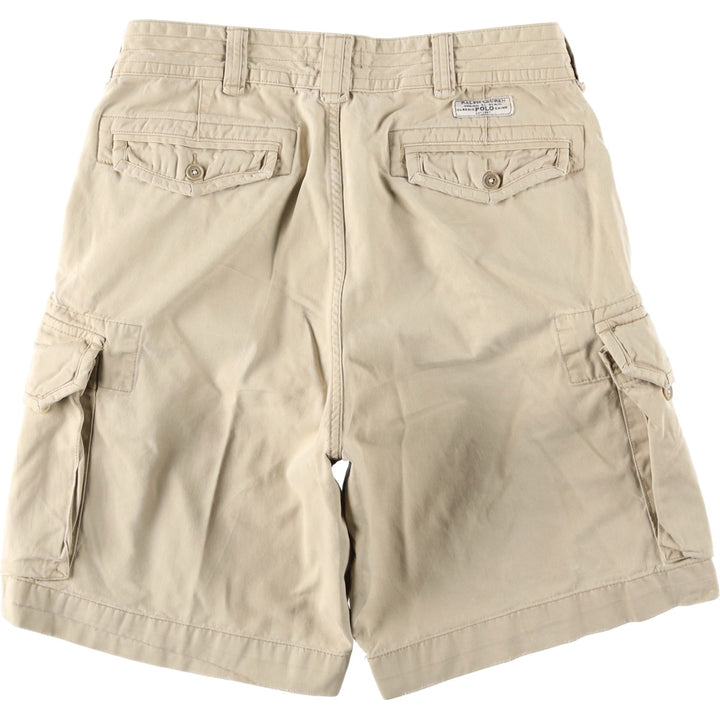 Ralph Lauren POLO RALPH LAUREN cargo shorts, men's size W35 cotton Beige type Vintage Second Hand