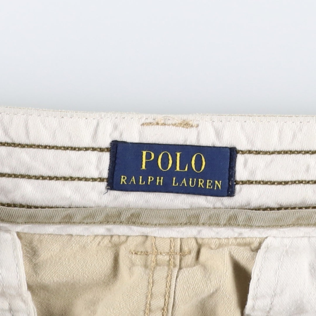 Ralph Lauren POLO RALPH LAUREN cargo shorts, men's size W35 cotton Beige type Vintage Second Hand