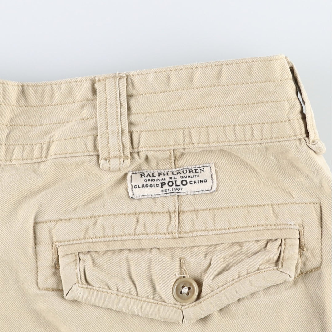Ralph Lauren POLO RALPH LAUREN cargo shorts, men's size W35 cotton Beige type Vintage Second Hand