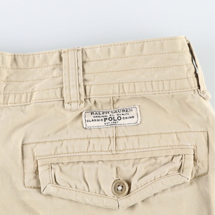 Ralph Lauren POLO RALPH LAUREN cargo shorts, men's size W35 cotton Beige type Vintage Second Hand