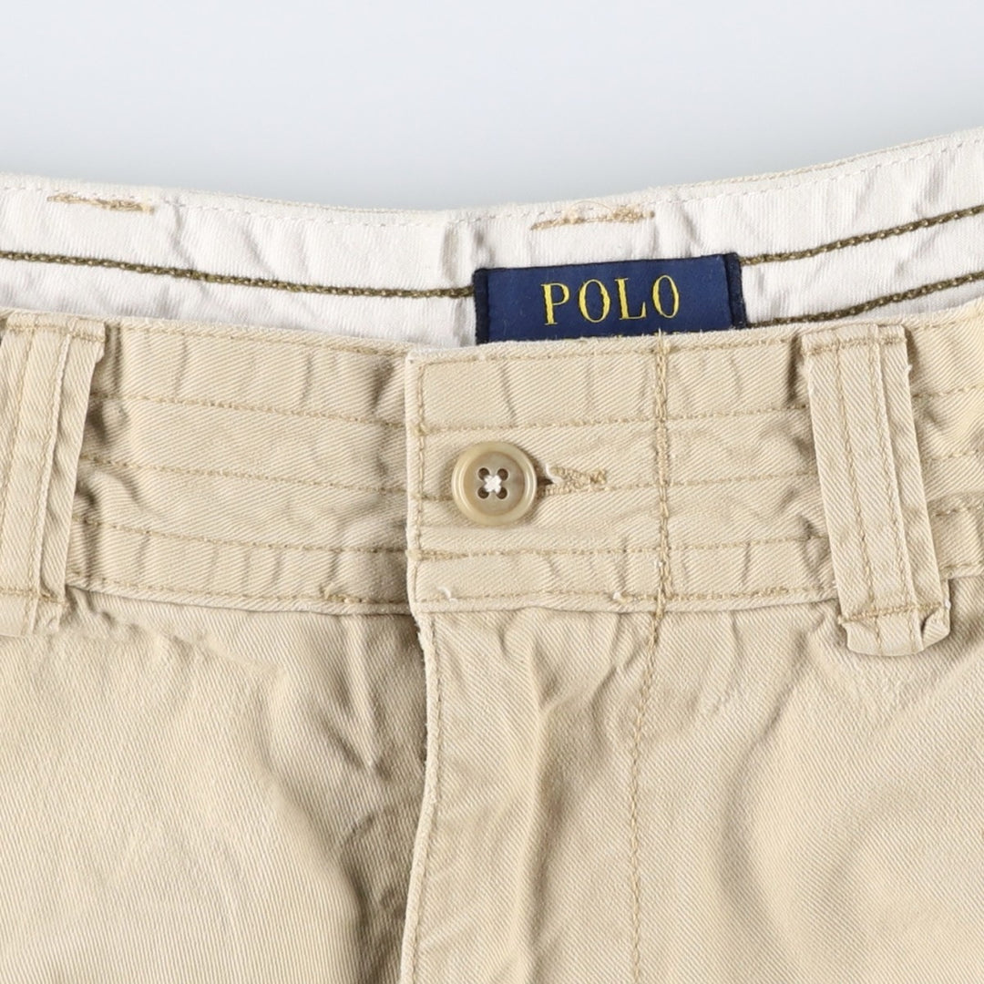 Ralph Lauren POLO RALPH LAUREN cargo shorts, men's size W35 cotton Beige type Vintage Second Hand