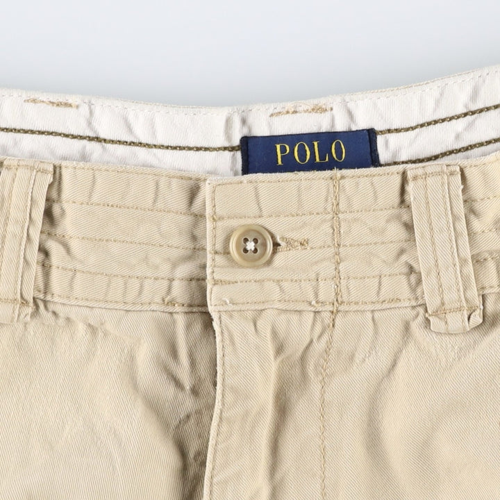 Ralph Lauren POLO RALPH LAUREN cargo shorts, men's size W35 cotton Beige type Vintage Second Hand