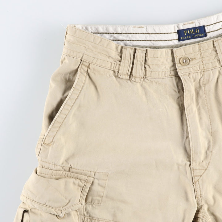 Ralph Lauren POLO RALPH LAUREN cargo shorts, men's size W35 cotton Beige type Vintage Second Hand