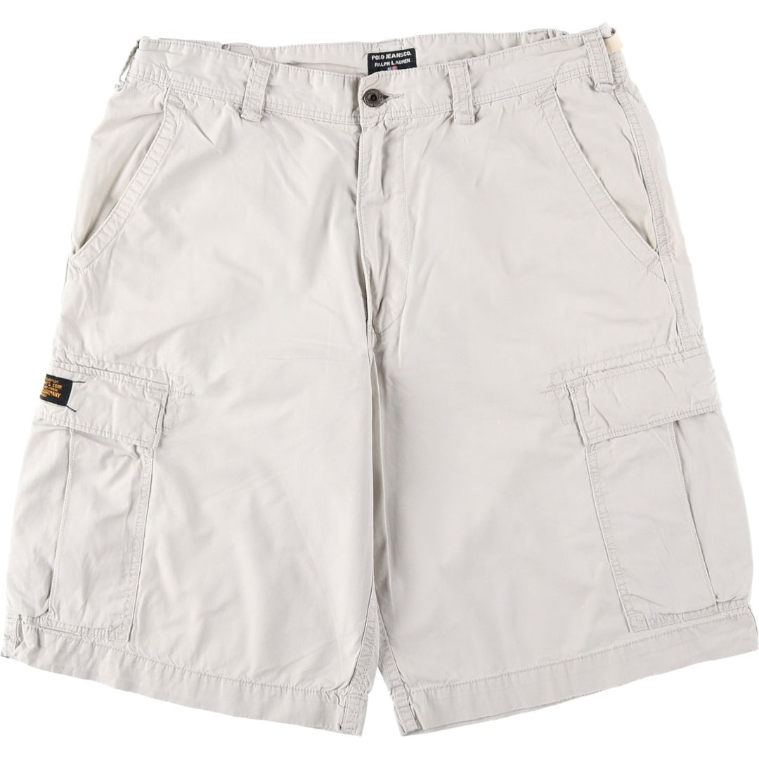 2000'S Ralph Lauren POLO JEANS COMPANY Cargo Shorts (Men's XL equivalent) cotton Beige type Vintage Second Hand