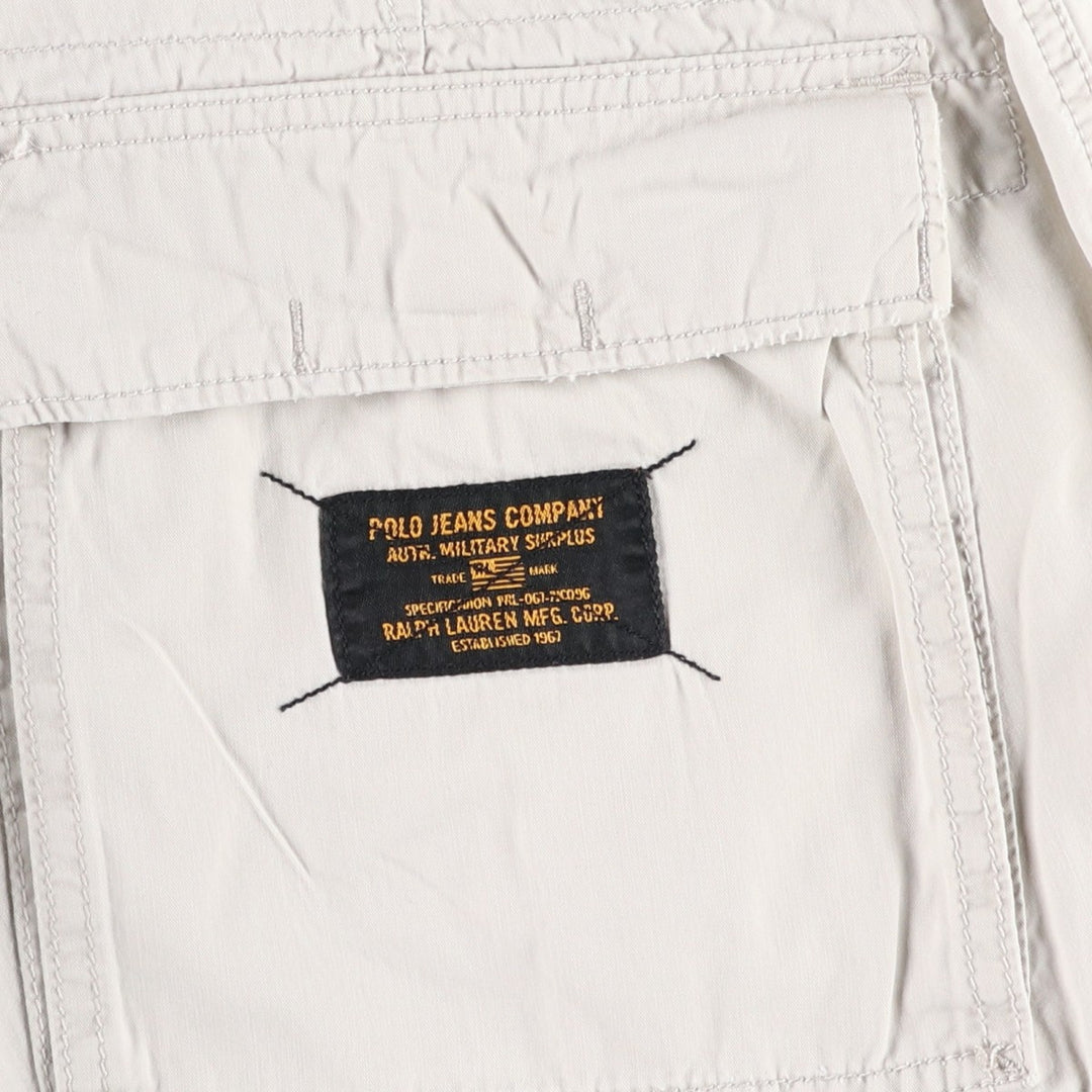 2000'S Ralph Lauren POLO JEANS COMPANY Cargo Shorts (Men's XL equivalent) cotton Beige type Vintage Second Hand