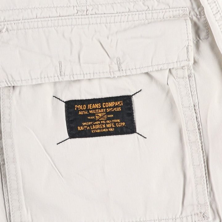 2000'S Ralph Lauren POLO JEANS COMPANY Cargo Shorts (Men's XL equivalent) cotton Beige type Vintage Second Hand