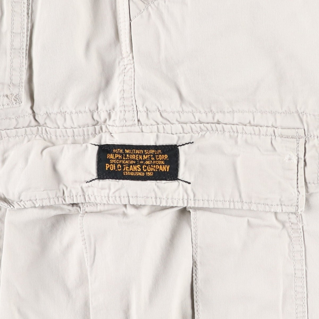 2000'S Ralph Lauren POLO JEANS COMPANY Cargo Shorts (Men's XL equivalent) cotton Beige type Vintage Second Hand