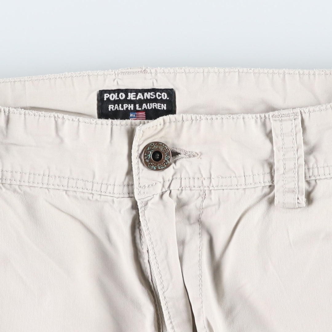 2000'S Ralph Lauren POLO JEANS COMPANY Cargo Shorts (Men's XL equivalent) cotton Beige type Vintage Second Hand