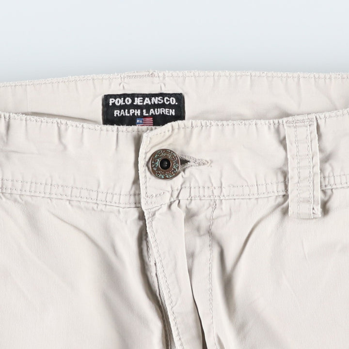 2000'S Ralph Lauren POLO JEANS COMPANY Cargo Shorts (Men's XL equivalent) cotton Beige type Vintage Second Hand