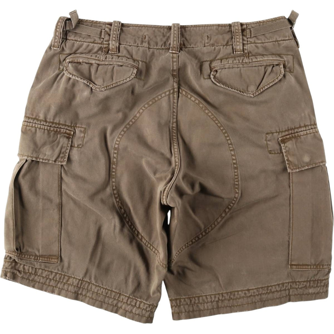 Ralph Lauren POLO by Ralph Lauren cargo shorts, men's size XL cotton Khaki type brown Vintage Second Hand