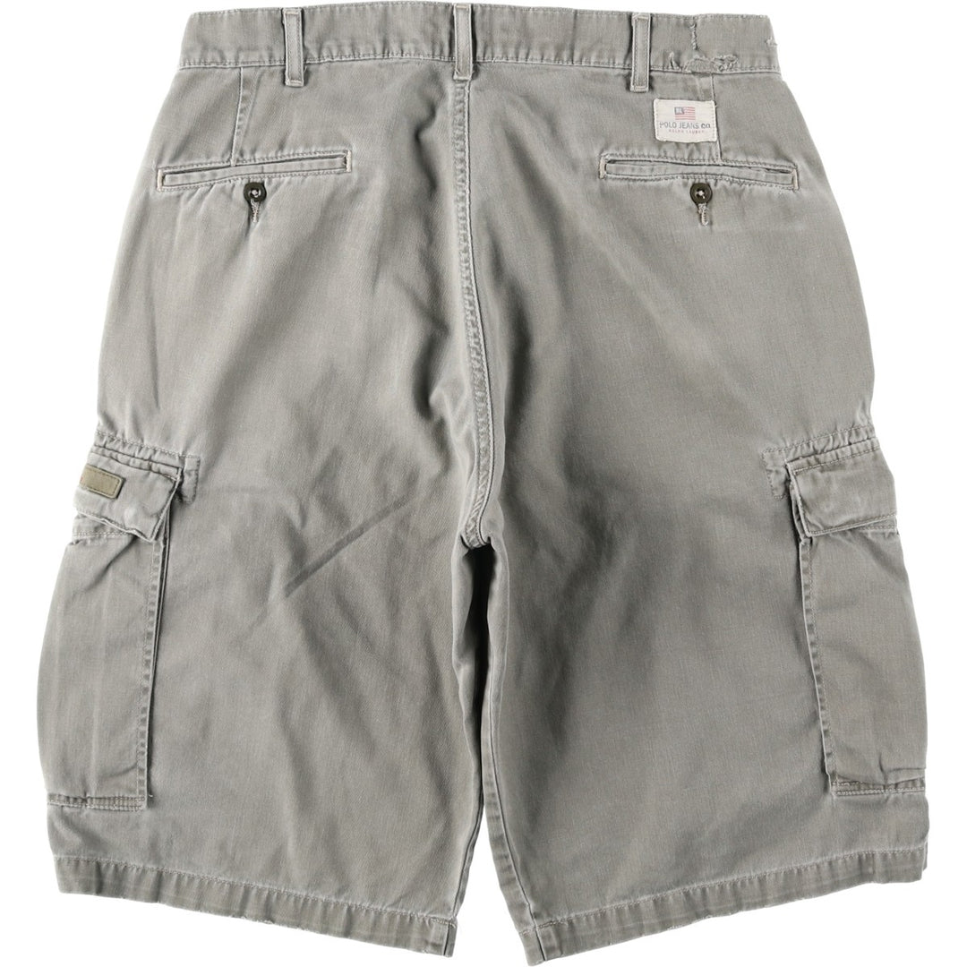 90s-00'S Ralph Lauren POLO JEANS COMPANY cargo shorts, men's size W34 (approx.) cotton Khaki type Vintage Second Hand
