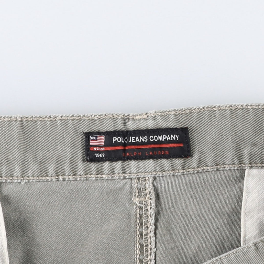 90s-00'S Ralph Lauren POLO JEANS COMPANY cargo shorts, men's size W34 (approx.) cotton Khaki type Vintage Second Hand