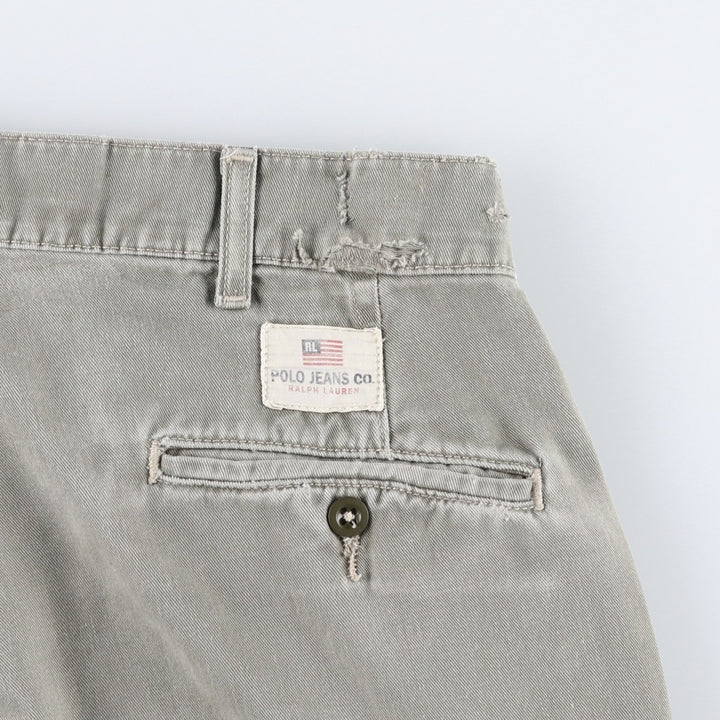90s-00'S Ralph Lauren POLO JEANS COMPANY cargo shorts, men's size W34 (approx.) cotton Khaki type Vintage Second Hand