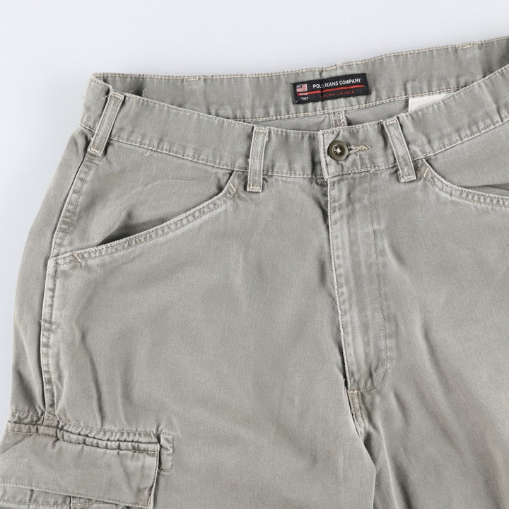 90s-00'S Ralph Lauren POLO JEANS COMPANY cargo shorts, men's size W34 (approx.) cotton Khaki type Vintage Second Hand