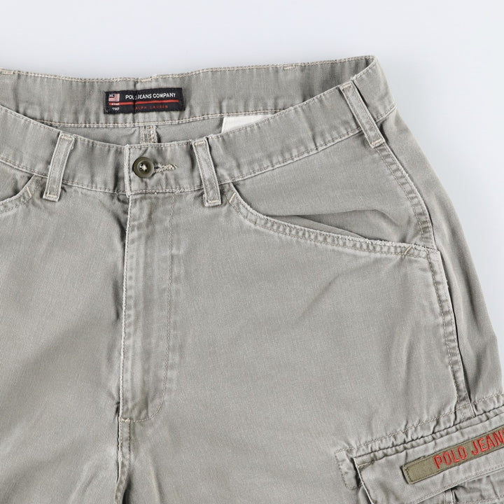 90s-00'S Ralph Lauren POLO JEANS COMPANY cargo shorts, men's size W34 (approx.) cotton Khaki type Vintage Second Hand